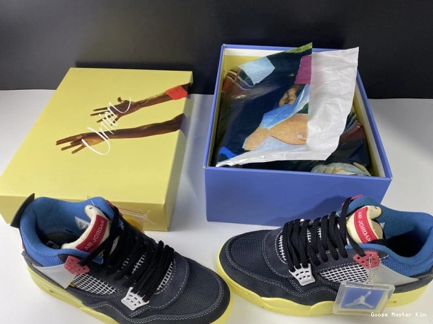 OFF UNION AIR JORDAN NOIR DC9533-001 RETRO 4 0718